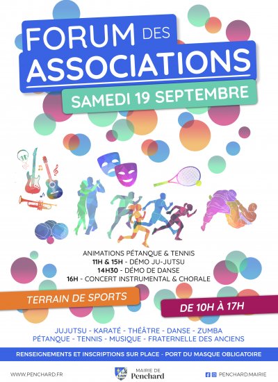 Forum des associations à Penchard le samedi 19 septembre 2020