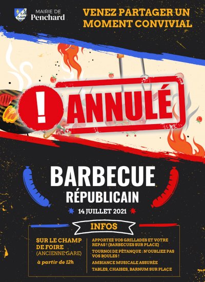 Barbecue 14 juillet annulé
