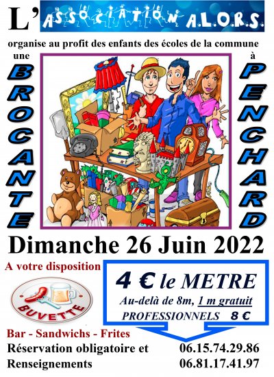 Brocante de Penchard 26 juin 2022