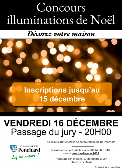 Concours des illuminations de Noël 2022