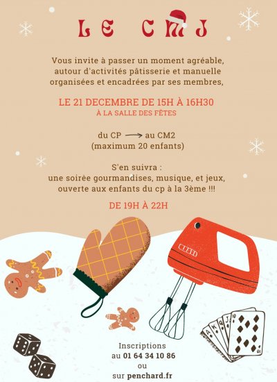 Activités de Noël par le CMJ