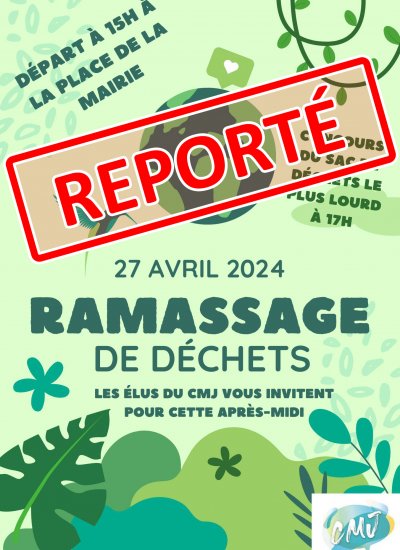 CMJ - Ramassage des déchets