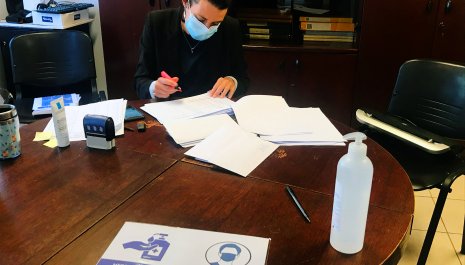 Distribution de masques en mairie