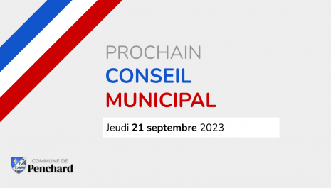 prochain conseil municipal jeudi 21 septembre 2023